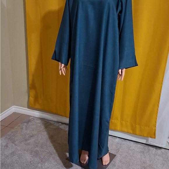 Elegant Navy Blue Maxi Dress - Picture 3 of 5